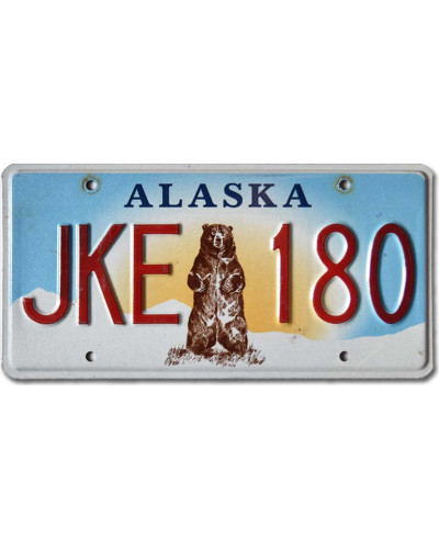 Americká SPZ Alaska Grizzly Bear JKE 180