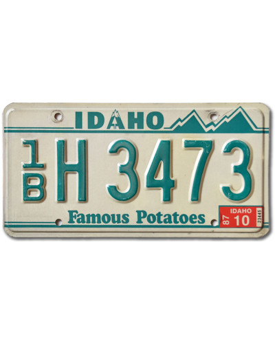 Americká SPZ Idaho Famous Potatoes Green 1BH 3473