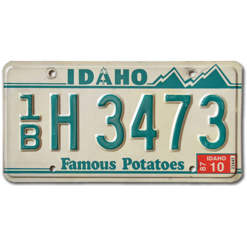 Americká SPZ Idaho Famous Potatoes Green 1BH 3473