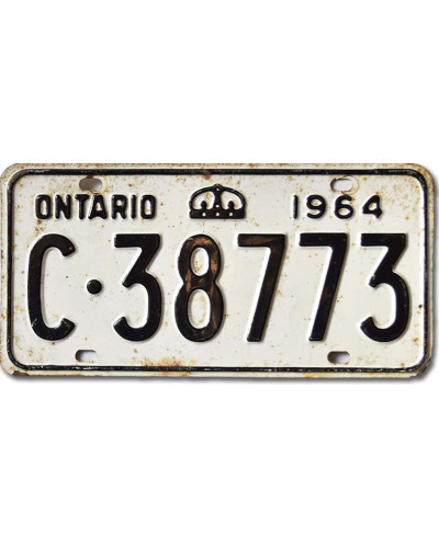 Kanadská SPZ Ontario 1964 C-38773