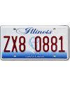 Americká ŠPZ Illinois Lincoln new