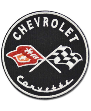 Nášivka Chevrolet Corvette Black 8 cm