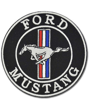 Nášivka Ford Mustang Black 8 cm