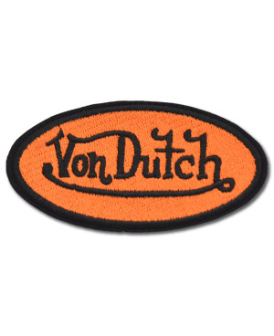 Nášivka Von Dutch Orange 8 cm x 4 cm