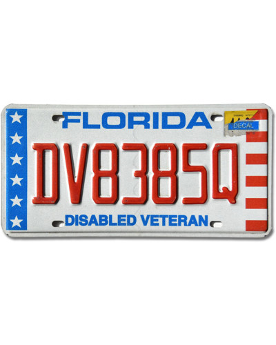 Americká ŠPZ Florida Veteran DV8385Q