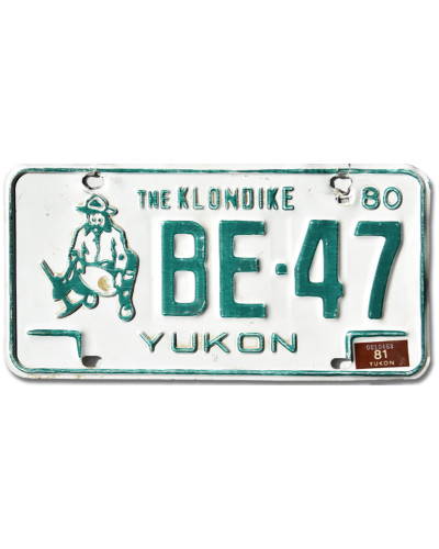 Kanadská ŠPZ Yukon 1980 The Klondike BE-47