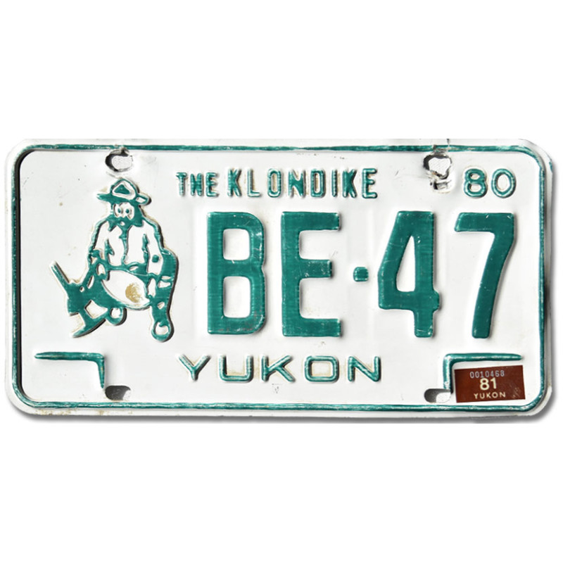Kanadská ŠPZ Yukon 1980 The Klondike BE-47