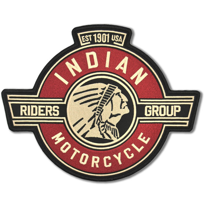Moto nášivka Indian Riders Group XXL na záda 26 cm x 20 cm