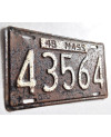 Americká ŠPZ Massachusetts 1949 Black 43564