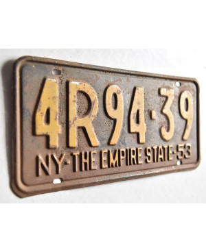 Americká ŠPZ New York 1953 Empire State 4R 94-39