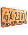 Americká ŠPZ New York 1958 Yellow 6X-2301