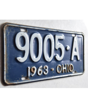 Americká ŠPZ Ohio 1963 Blue 9005-A