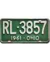 Americká SPZ Ohio 1961 Green RL-3857