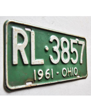 Americká ŠPZ Ohio 1961 Green RL-3857