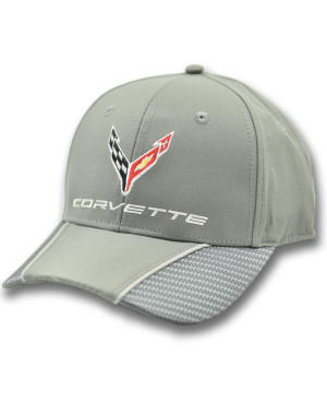 Kšiltovka Chevrolet Corvette 2020 Carbon Fiber Grey