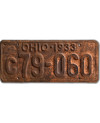 Americká ŠPZ Ohio 1933 Yellow c79-060