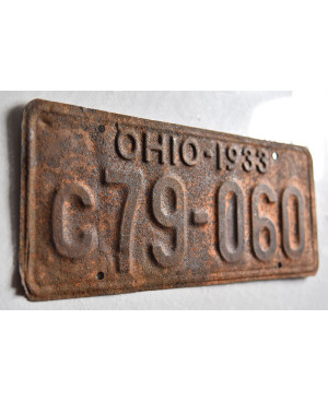 Americká ŠPZ Ohio 1933 Yellow c79-060