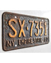 Americká ŠPZ New York 1961 Black Empire State SX.7351