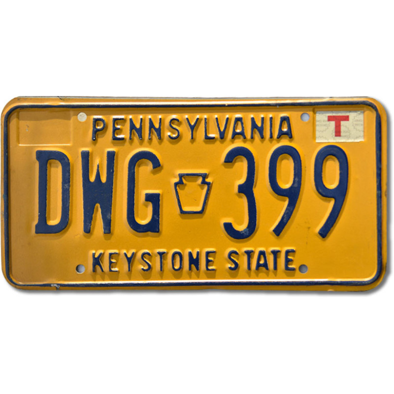 Americká SPZ Pennsylvania Keystone DWG 399