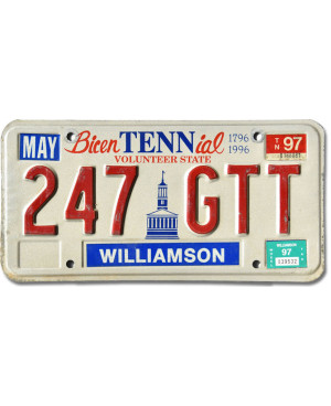 Americká SPZ Tennessee Bicentennial