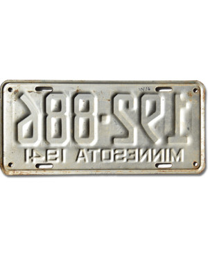 Americká ŠPZ Minnesota 1941 Silver 192-886