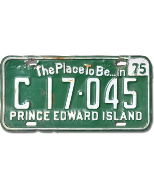 Kanadská ŠPZ Prince Edward Island 1975 Green C17.045