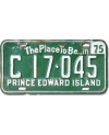 Kanadská ŠPZ Prince Edward Island 1975 Green C17.045