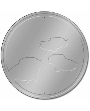 Plechová ceduľa Route 66 Gas round 30 cm