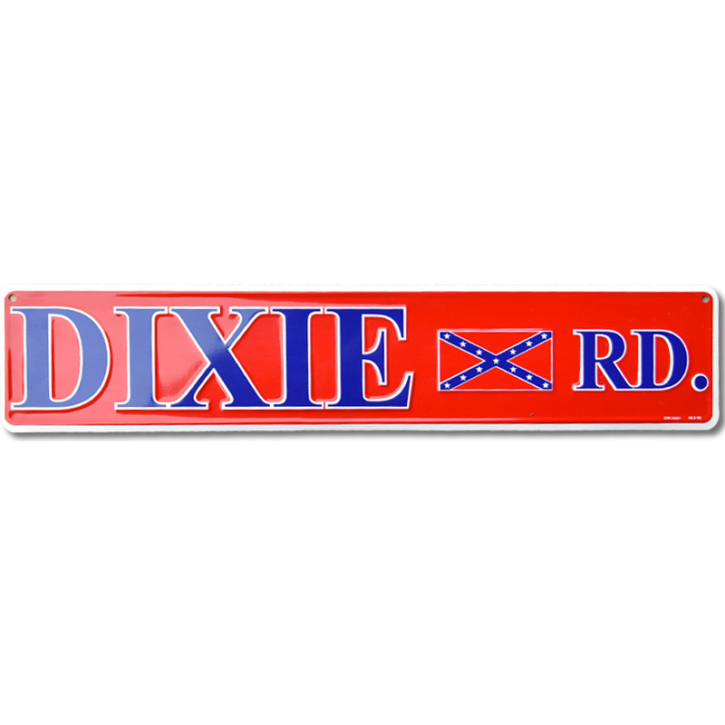 Plechová ceduľa Dixie Road 60 cm x 13 cm