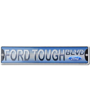 Plechová ceduľa Ford Tough BLVD 60 cm x 13 cm