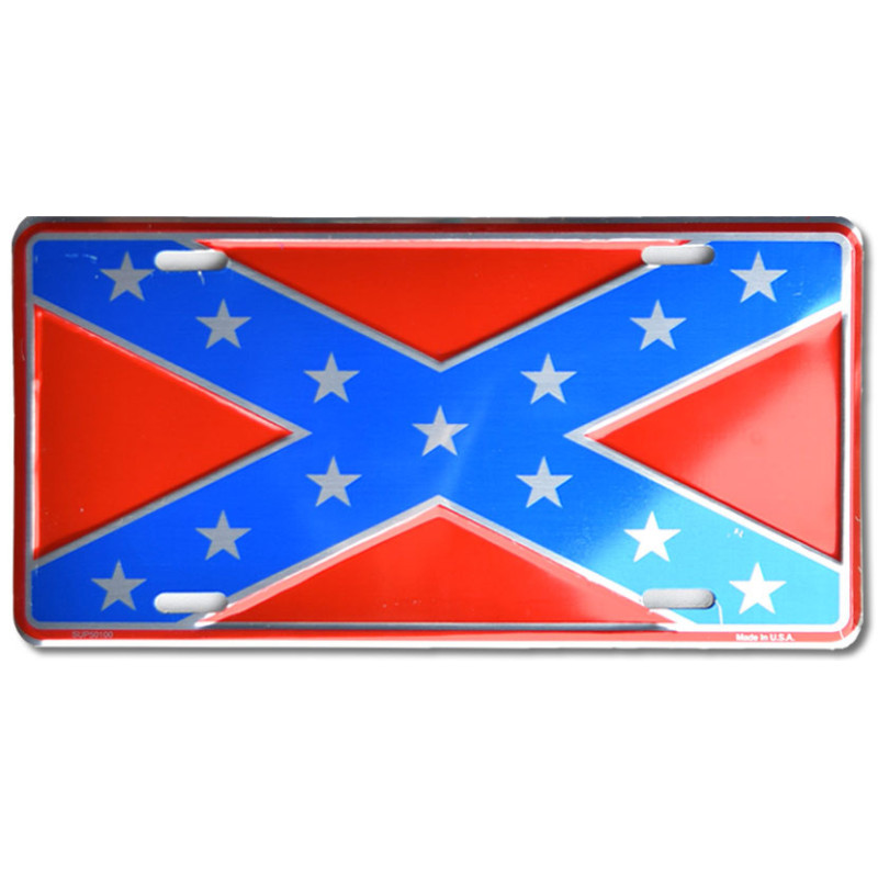 Americká ŠPZ Confederate Flag Anodized