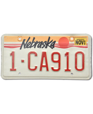Americká ŠPZ Nebraska Sun