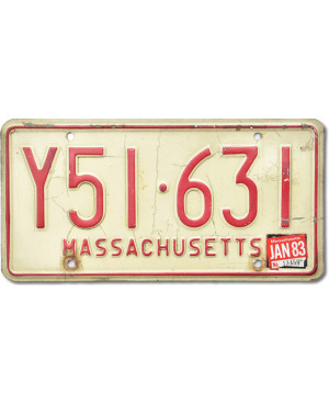 Americká ŠPZ Massachusetts Y51.631