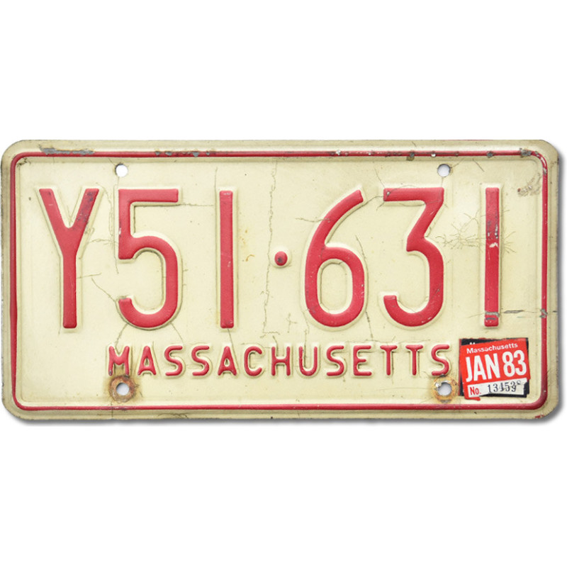 Americká ŠPZ Massachusetts Y51.631