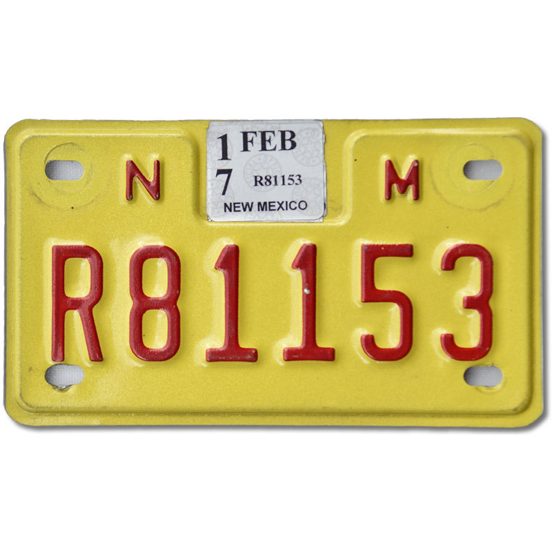 Moto americká ŠPZ New Mexico Yellow R81153