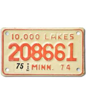 Moto americká ŠPZ Minnesota 208661