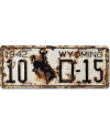 Americká ŠPZ Wyoming 1942 Bronco 10-D-15