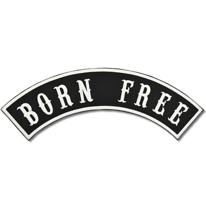 Moto nášivka Born Free Rocker - XXL na chrbát