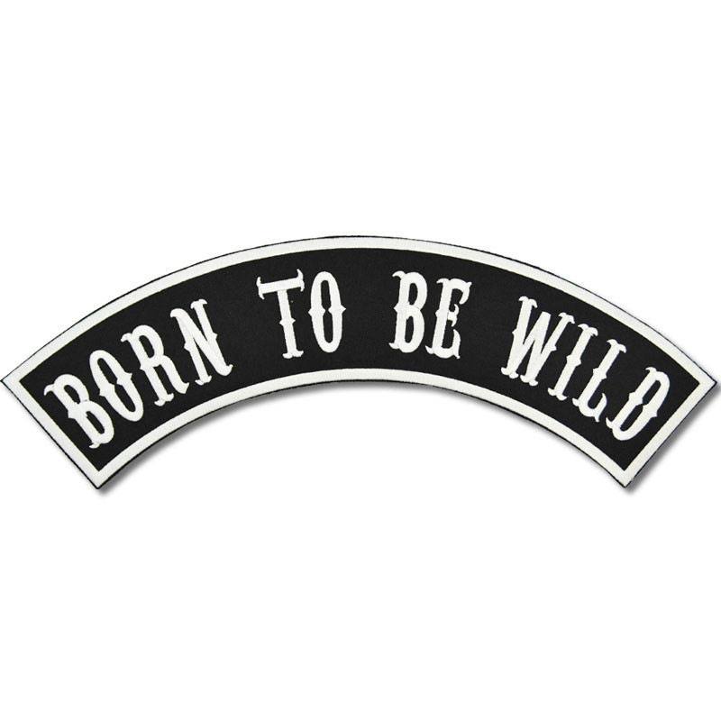 Moto nášivka Born to be Wild Rocker XXL na chrbát