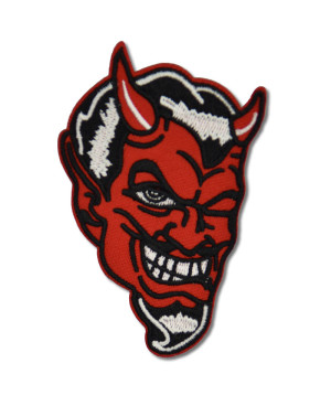 Moto nášivka Smiling Devil 8 cm x 5 cm