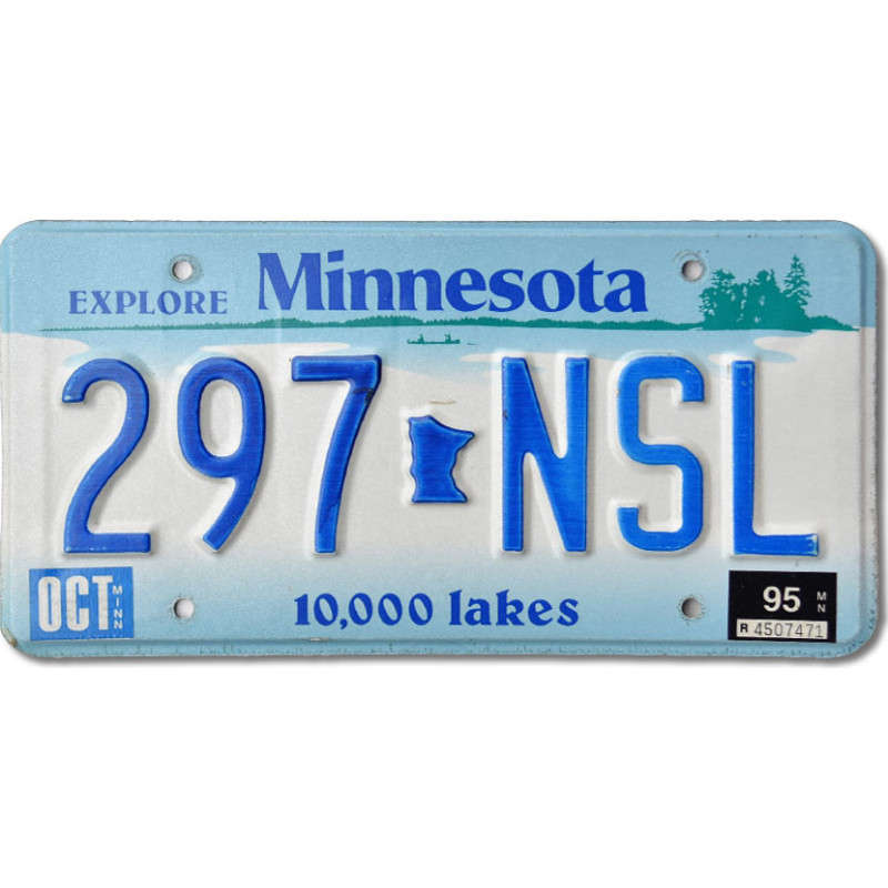 Americká ŠPZ Minnesota 10 000 lakes