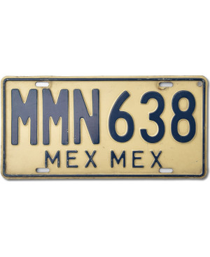 Mexická ŠPZ Estado De Mexico MMN638