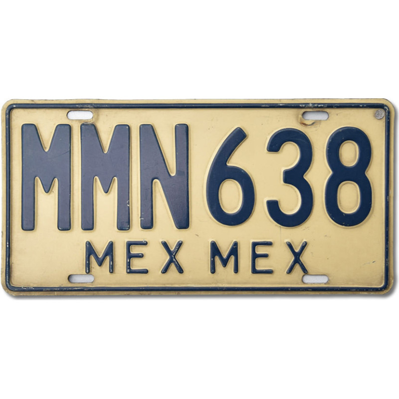 Mexická ŠPZ Estado De Mexico MMN638