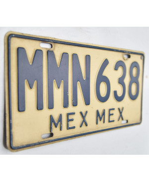Mexická ŠPZ Estado De Mexico MMN638