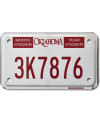 Moto americká ŠPZ Oklahoma 3K7876