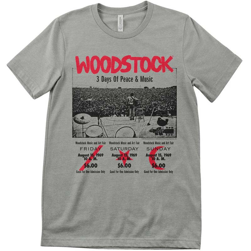 Pánské tričko Woodstock 3 Day Ticket
