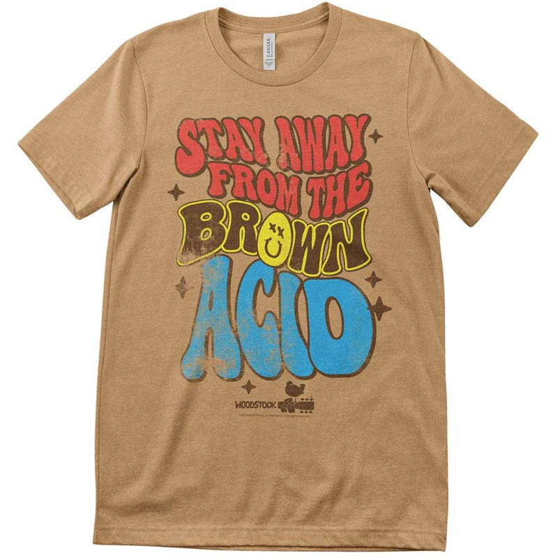 Pánské tričko Woodstock Brown Acid