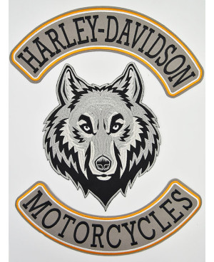 Moto nášivka Harley Davidson Motorcycle Rockers XXL na chrbát