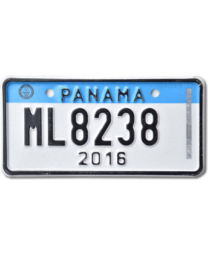 ŠPZ Panama 2016 Blue ML8238 motorcycle