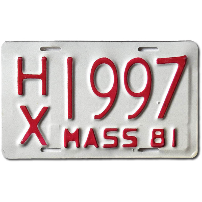Moto americká ŠPZ Massachusetts 1981 HK 1997